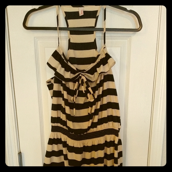 indulge Dresses & Skirts - 5/$13 Indulge Navy and Blue Striped Dress